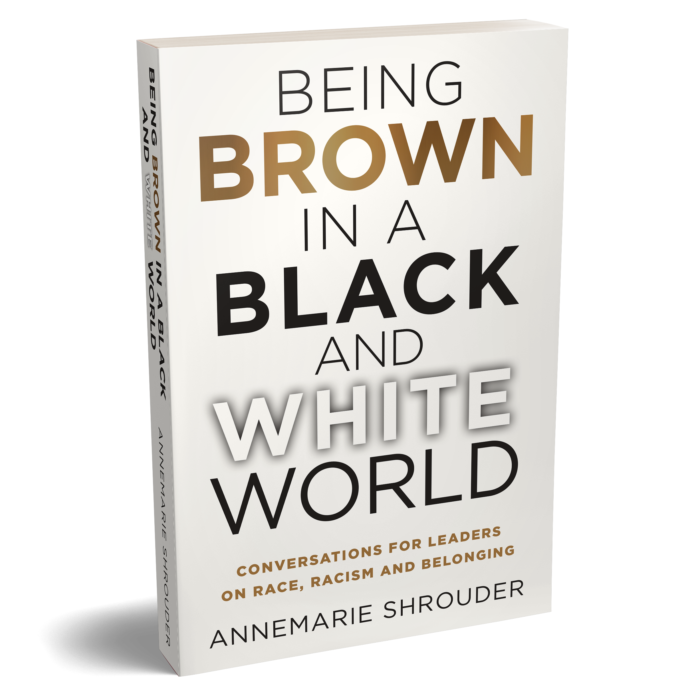 Being Brown In A Black and White World Annemarie S Book Cover